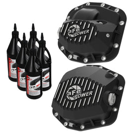 aFe Pro Series Front/Rear Diff Cover Kit w/ Oil 2018+ Jeep Wrangler (JL) 2018 3.6L (Dana M186/M220) 46-7101AB