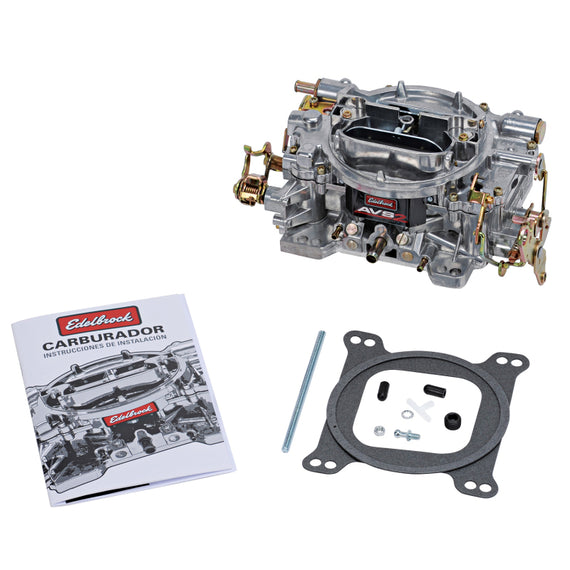 Edelbrock Carburetor AVS2 Series 4-Barrel 650 CFM Off-Road Manual Choke Satin Finish (Non-EGR) 1915