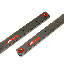 BMR 64-72 A-Body Non-Adj. Boxed Lower Control Arms (Polyurethane) - Black Hammertone BCA005H