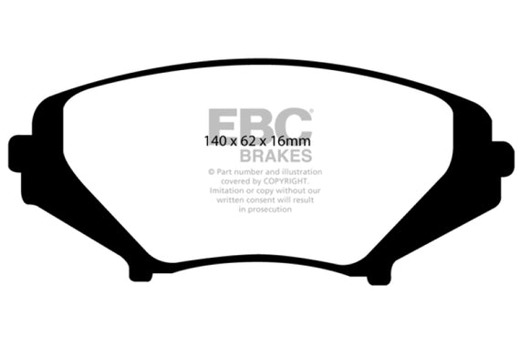 EBC 03-12 Mazda RX8 1.3 Rotary (Standard Suspension) Ultimax2 Front Brake Pads UD1009