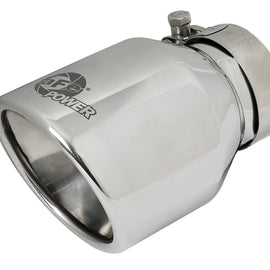aFe MACH Force-Xp 304 SS Clamp-On Exhaust Tip 2.5in. Inlet / 4in. Outlet / 6in. L - Polished 49T25404-P06