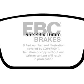 EBC 2006+ Volvo S80 Bluestuff NDX Rear Brake Pads DP51933NDX