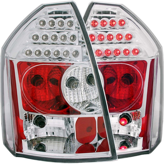 ANZO 2005-2007 Chrysler 300C LED Taillights Chrome 321010