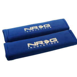 NRG Seat Belt Pads 2.7in. W x 11in. L (Blue) Short - 2pc SBP-27BL