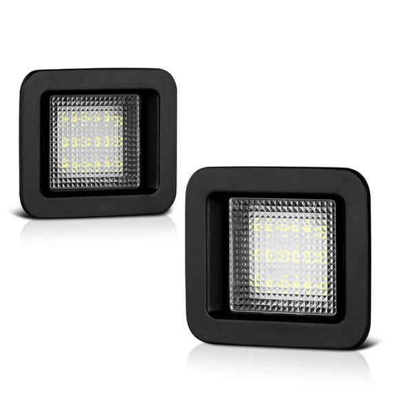 xTune 05-18 Ford F150 T10 Connector LED License Plate Bulb Assembly White 5500K LAC-LP-FF15015 -Pair 9045158