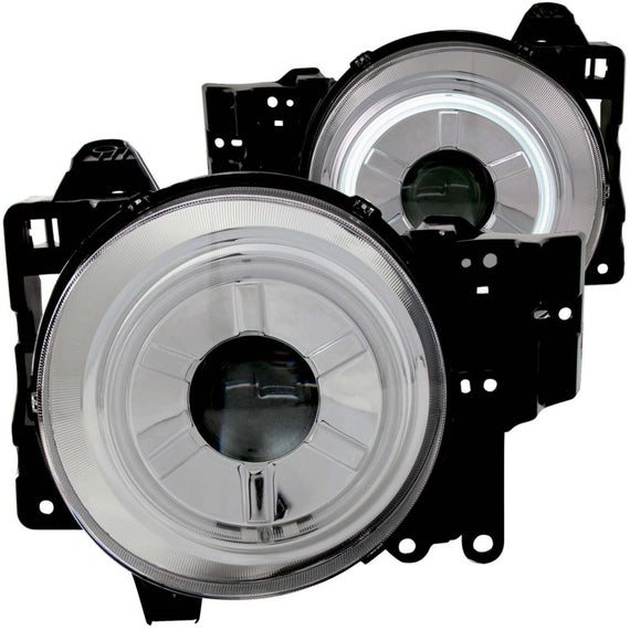 ANZO 2007-2013 Toyota Fj Cruiser Projector Headlights w/ Halo Chrome 111115
