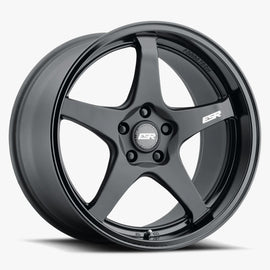 ESR CUSTOM DRILL APX5 18X10.5 -15 67.1 MATTE BLACK GLOSS BLACK LIP..PCD:..(-15 805111CC APX5MBLK-BL