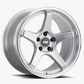 ESR 18X8.5 5X114.3 (Custom Drill) +40 66.6 HYPER SILVER MACHINE LIP APX5C 88551240 APX5CHS-ML 5X114