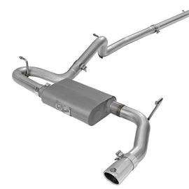 aFe Scorpion 2-1/2in Aluminized Steel Cat Back Exhaust 07-17 Jeep Wrangler V6-3.6/3.8L (4 Dr) 49-08044-1P