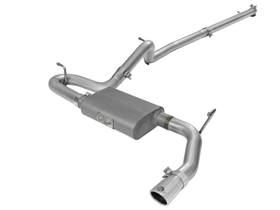 aFe Scorpion 2-1/2in Aluminized Steel Cat Back Exhaust 07-17 Jeep Wrangler V6-3.6/3.8L (4 Dr) 49-08044-1P
