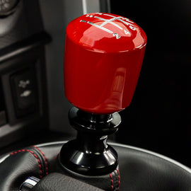 Raceseng Ashiko Shift Knob (Gate 3 Engraving) M10x1.25mm Adapter - Red Gloss 08311RG-08013-081104
