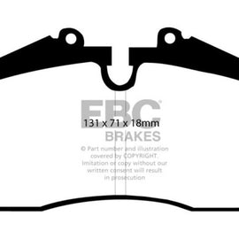 EBC 86-91 Porsche 928 5.0 Greenstuff Front Brake Pads DP2767