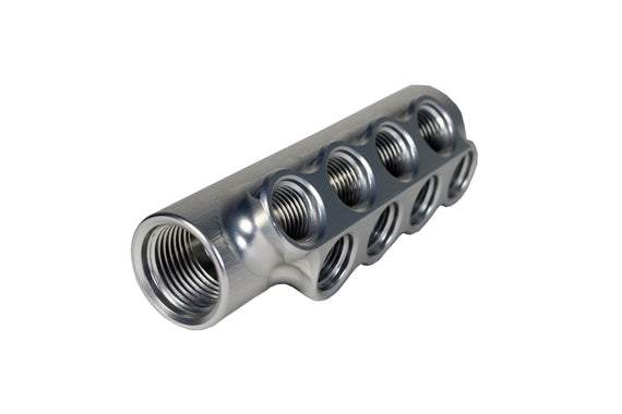 Aeromotive Fuel Distribution Log (10-Ports) (2) -10 AN/(8) -6 AN 14602