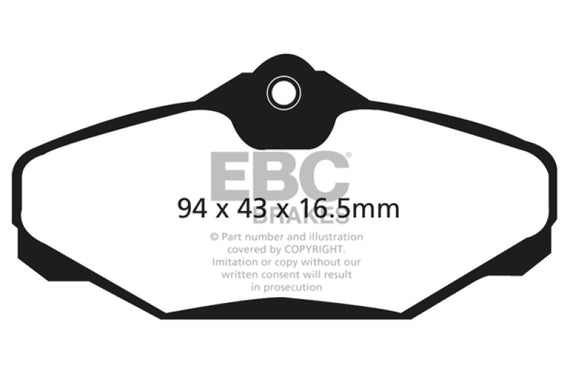 EBC 94-00 Ford Taurus 3.0 Greenstuff Rear Brake Pads DP21624