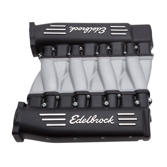 Edelbrock Manifold Chevy Ls LS3 Cross Ram w/ Black Plenums 71413