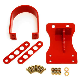 BMR 10-15 5th Gen Camaro V8 Manual/V6 Automatic Front Driveshaft Safety Loop - Red DSL014R