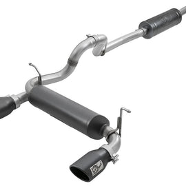 aFe Rebel Series 2.5in 304 SS Cat-Back Exhaust w/ Black Tips 2018+ Jeep Wrangler (JL) V6 3.6L 49-38066-B
