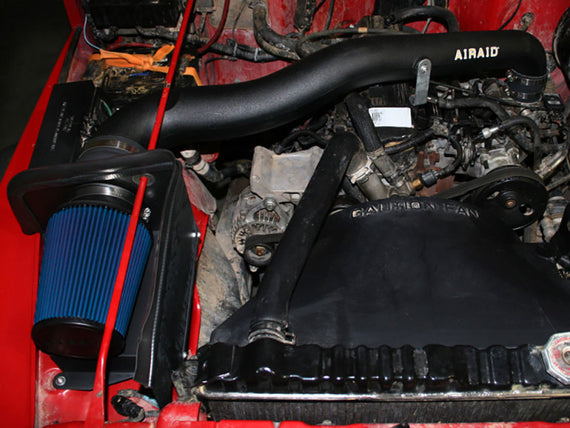 Airaid 97-02 Jeep Wrangler 2.5L CAD Intake System w/ Tube (Dry / Blue Media) 313-164