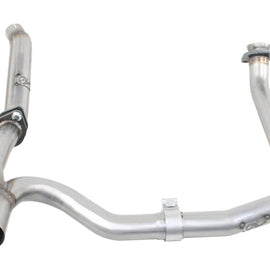 aFe Twisted Steel Delete Down-Pipe and Y-Pipe 2 to 2-1/2in Alum Steel Exhaust 12-16 Jeep Wrangler 48-06210