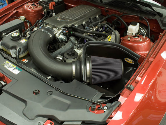 Airaid 2010 Ford Mustang GT 4.6L MXP Intake System w/ Tube (Dry / Black Media) 452-238