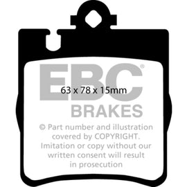 EBC 03 Mercedes-Benz C230 (W203) 2.3 Sport Redstuff Rear Brake Pads DP31441C