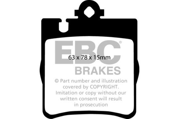 EBC 03 Mercedes-Benz C230 (W203) 2.3 Sport Greenstuff Rear Brake Pads DP21441