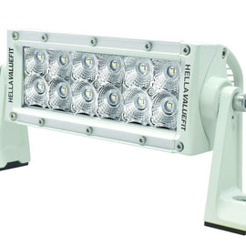 Hella Value Fit 8in Light - 36W Dual Row White Housing Flood Beam - LED 357208011