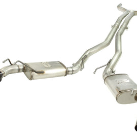 aFe MACHForce XP Exhaust 3in Stainless Stee CB/10-13 Chevy Camaro V8-6.2L (td) (gloss blk tip) 49-44039-B