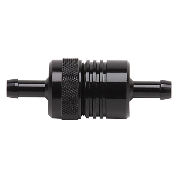 Russell Performance Black Street Fuel Filter (3in Length 1-1/8in diameter 5/16in inlet/outlet) 645090