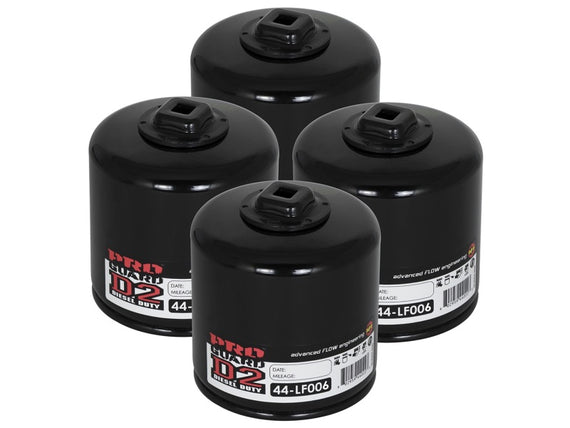 aFe Pro GUARD D2 Oil Filter 74-08 Dodge Gas Truck V6 3.9L/V8 4.7L/5.7L/5.2L/5.9L/V10 8.3L/8.0L (4pk) 44-LF006-MB