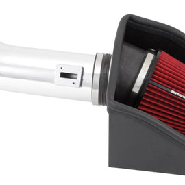 Spectre 11-14 Ford F150 SVT Raptor V8-6.2L F/I Air Intake Kit - Polished w/Red Filter 9977