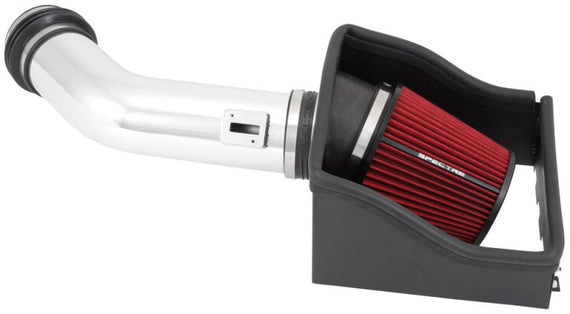 Spectre 11-14 Ford F150 SVT Raptor V8-6.2L F/I Air Intake Kit - Polished w/Red Filter 9977