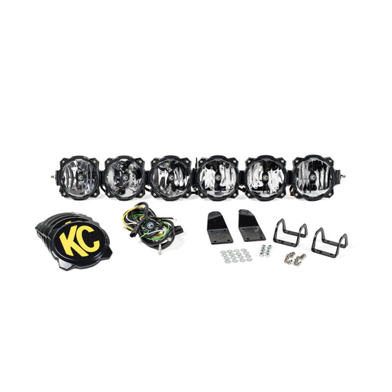KC HiLiTES Arctic Cat Wildcat 39in. Pro6 Gravity LED 6-Light 120w Combo Beam Overhead Light Bar Sys 91327