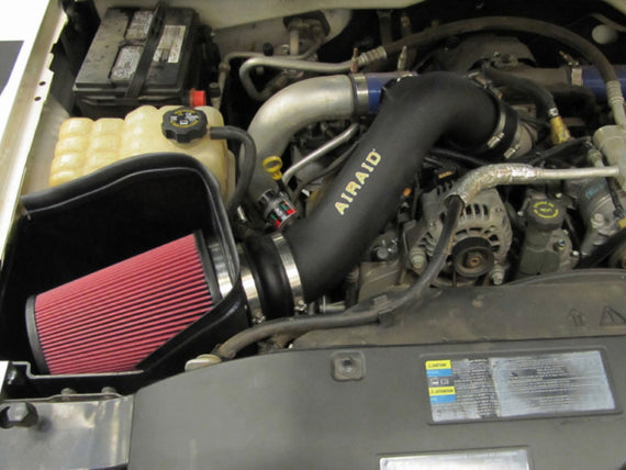 Airaid 01-04 GM 2500/3500 Pickup / 6.6L DSL MXP Intake System w/ Tube (Oiled / Red Media) 200-266