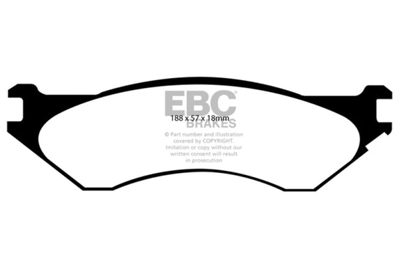 EBC 06-11 Dodge Ram 1500 Mega Cab 2WD Extra Duty Rear Brake Pads ED91729