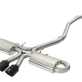 aFe Takeda 3in 304 SS Cat-Back Exhaust w/ Dual Center Black Tips 17+ Honda Civic Si (2dr) I4 1.5L 49-36618-B