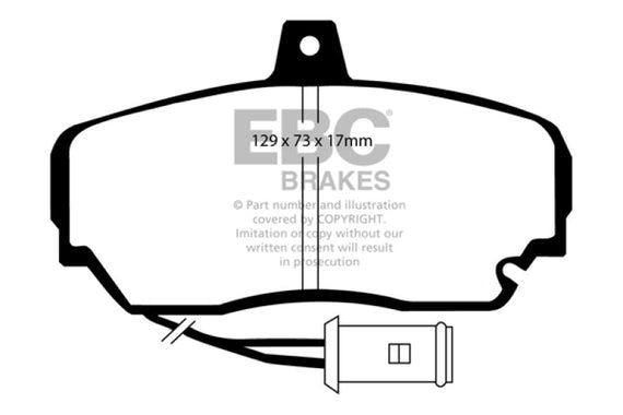 EBC 87-91 Sterling 825 2.5 Greenstuff Front Brake Pads DP2630