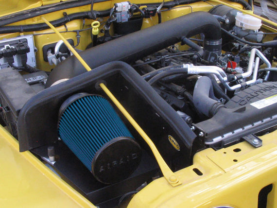 Airaid 97-06 Jeep Wrangler TJ 4.0 L CAD Intake System w/ Tube (Dry / Blue Media) 313-158