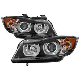 Spyder BMW E90 3-Series 06-08 4DR V2 Headlights - HID Only - Black PRO-YD-BMWE9005V2-HID-DRL-BK 5083852