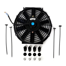 BLOX RACING ELECTRIC SLIM FAN 12 INCHES BLACK FOR RADIATOR FOR HONDA FOR ACURA C BXCC-00002-BK