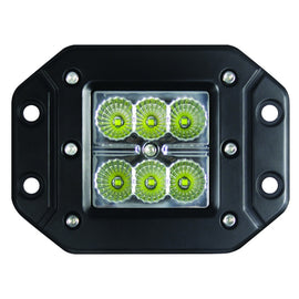 Hella Value Fit Flush Mount 3in 18W Cube Flood Beam LED Light 357204021