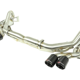 aFe MACHForce XP 12-16 Porsche 911 Carrera H6-3.8L SS-304 Cat-Back Exhaust w/Carbon Fiber Tips 49-36406-1C