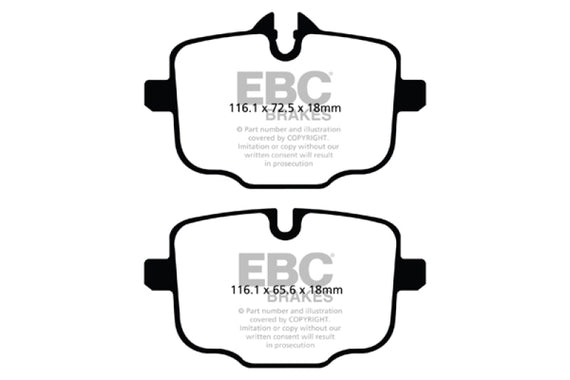 EBC 17+ BMW 530 2.0L Turbo (G30) Ultimax Rear Brake Pads UD1469