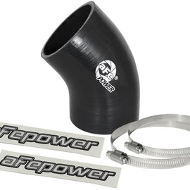 aFe Magnum FORCE CAI Univ. Silicone Coupling Kit (3in. ID / 6in. L / 45-Deg.) Elbow Coupler - Black 59-00055