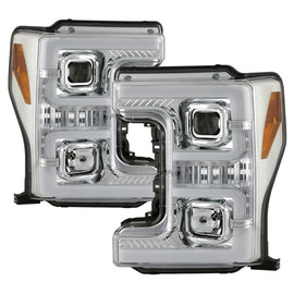 Spyder Ford F-250/F-350/F450 Super Duty 17-18 Projector Headlights Chrome PRO-YD-FS17-SBSEQ-C 5086273