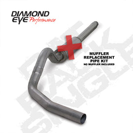 Diamond Eye 4" Cat-Back SS Exhaust No Muffler For Ford Powerstroke 7.3L 94-97 K4310S-RP