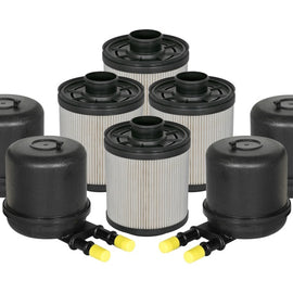 aFe Pro GUARD D2 Fuel Filter 11-17 Ford Diesel Trucks V8 6.7L (td) (4 Pack) 44-FF014-MB