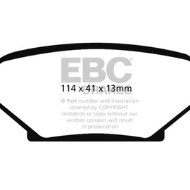 EBC 04-06 Chevrolet Cobalt 2.0 Supercharged Greenstuff Rear Brake Pads DP21704