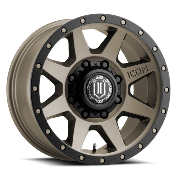 ICON Rebound HD 18x9 8x6.5 12mm Offset 5.5in BS 121.4mm Bore Bronze Wheel 1818908055BR
