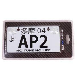 NRG Mini JDM Style Aluminum License Plate (Suction-Cup Fit/Universal) - AP-2 MP-001-AP2